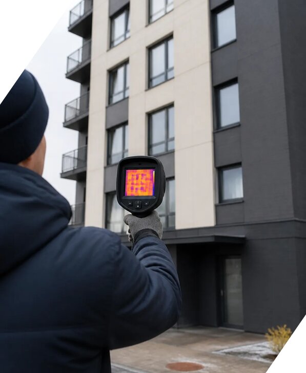 Тепловизионное обследование зданий в Клине от 5123 р. | ЭкспертизаРоссия